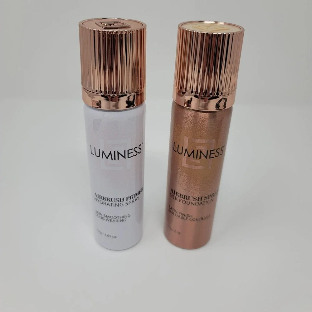 Luminess Airbrush Spray Silk Foundation‎ Primer Brush Starter Kit Light Fair 010